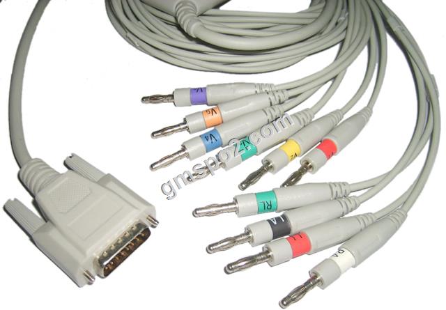 BiocareNihon Kohden EKG kabann Banana.jpg