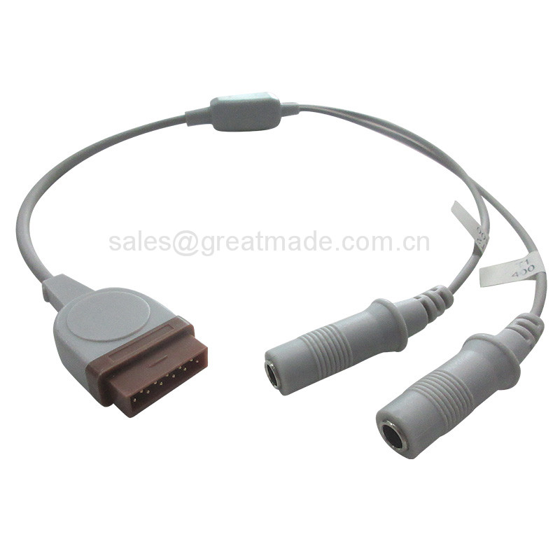 TP039 pou GE tanperati adaptè kab TP039 for GE temperature probe adapter cable