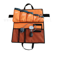 6sizes manch Tansyon, ak Presyon Montre Kalite ak Pvc Anpoul Anpwazonnman, zoranj Portable Packed Bag Kit