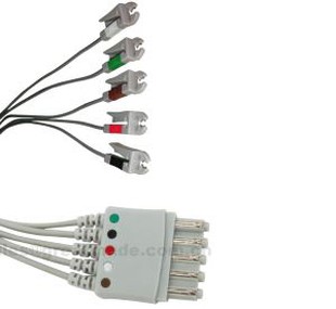 Konpatib M1968A 5 plon Leadwires, AHA, Grabber