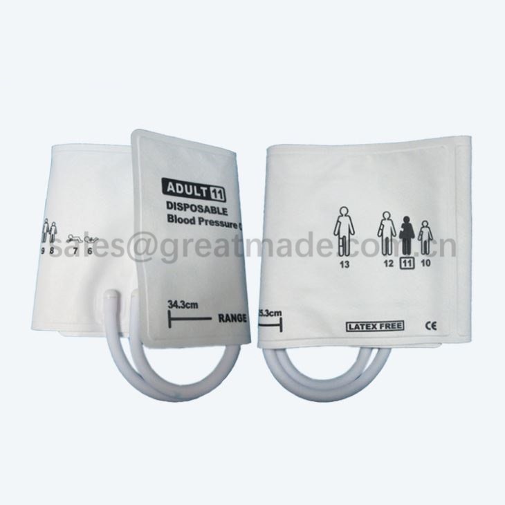 Granmoun # 11Diposable manchèt Nibp, 25.3-34.3cm Sikilè sirk, doub tub