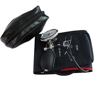 Adilt Siplemantè ki pi long Manyèl san presyon manchèt, 22-42 Cm bra sikonferans Single tib manchèt ak kalib presyon ak enflasyon anpoul