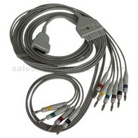 Sèvi ak GE MAC500 / 1200 2029893-001 10 Lead EKG Pasyan Kab ak bannann 4.0