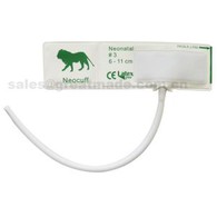 Neonat # 3 disposable Nibp Manchèt, 6-11cm Sik Souvni, Blan ak Green, Single Tbue