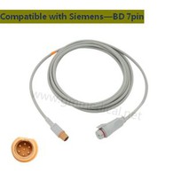 Siemens konpatib-BD IBPInvasive San Presyon Transducteur Kab, Siemens 7pin- BD-7pin Jack.