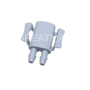 NIBP San Presyon Cuff Connector Pou Welch Allyn monite ke bebe, doub Kanal Air Hose Connector